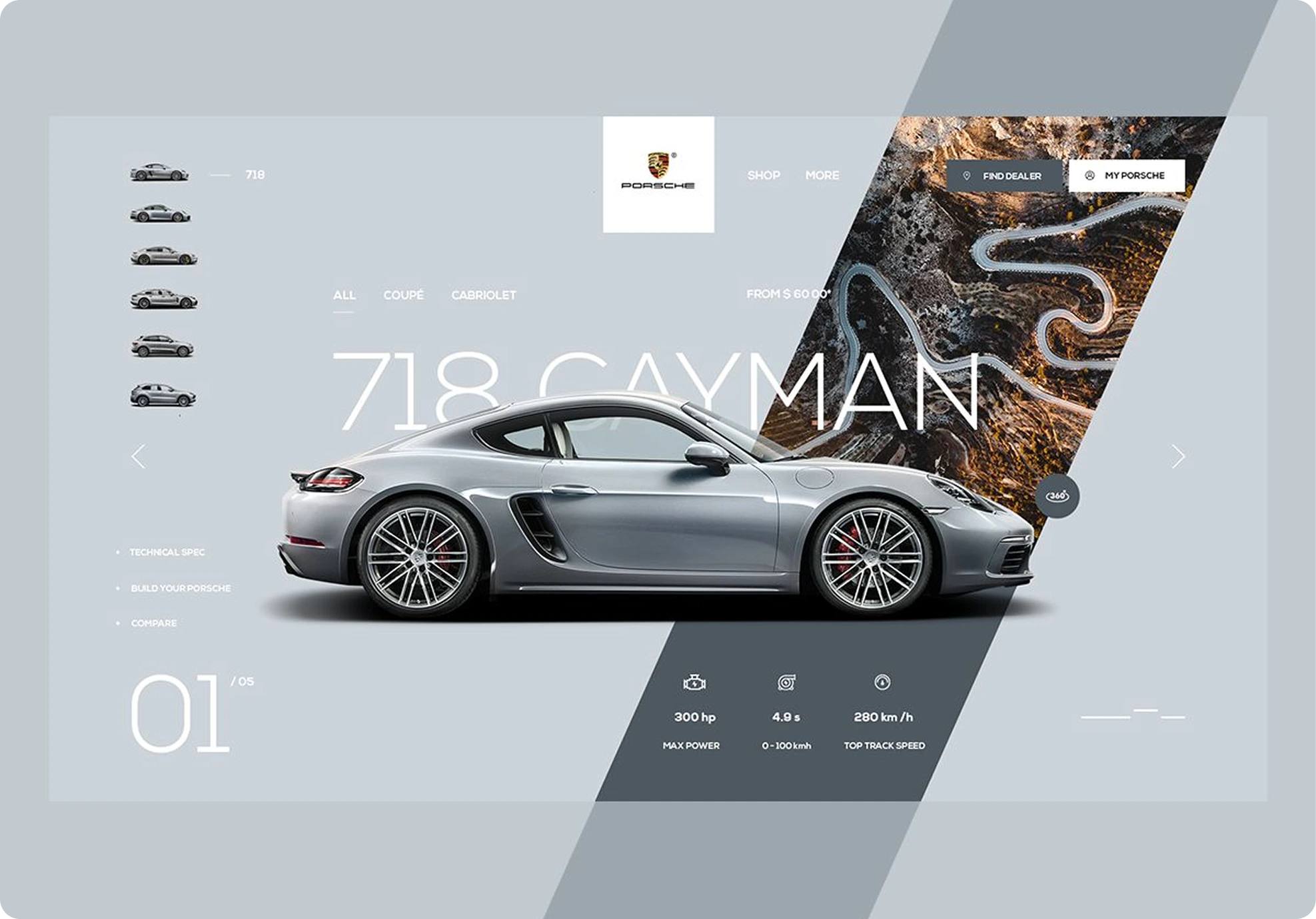 Automotive webdesign example